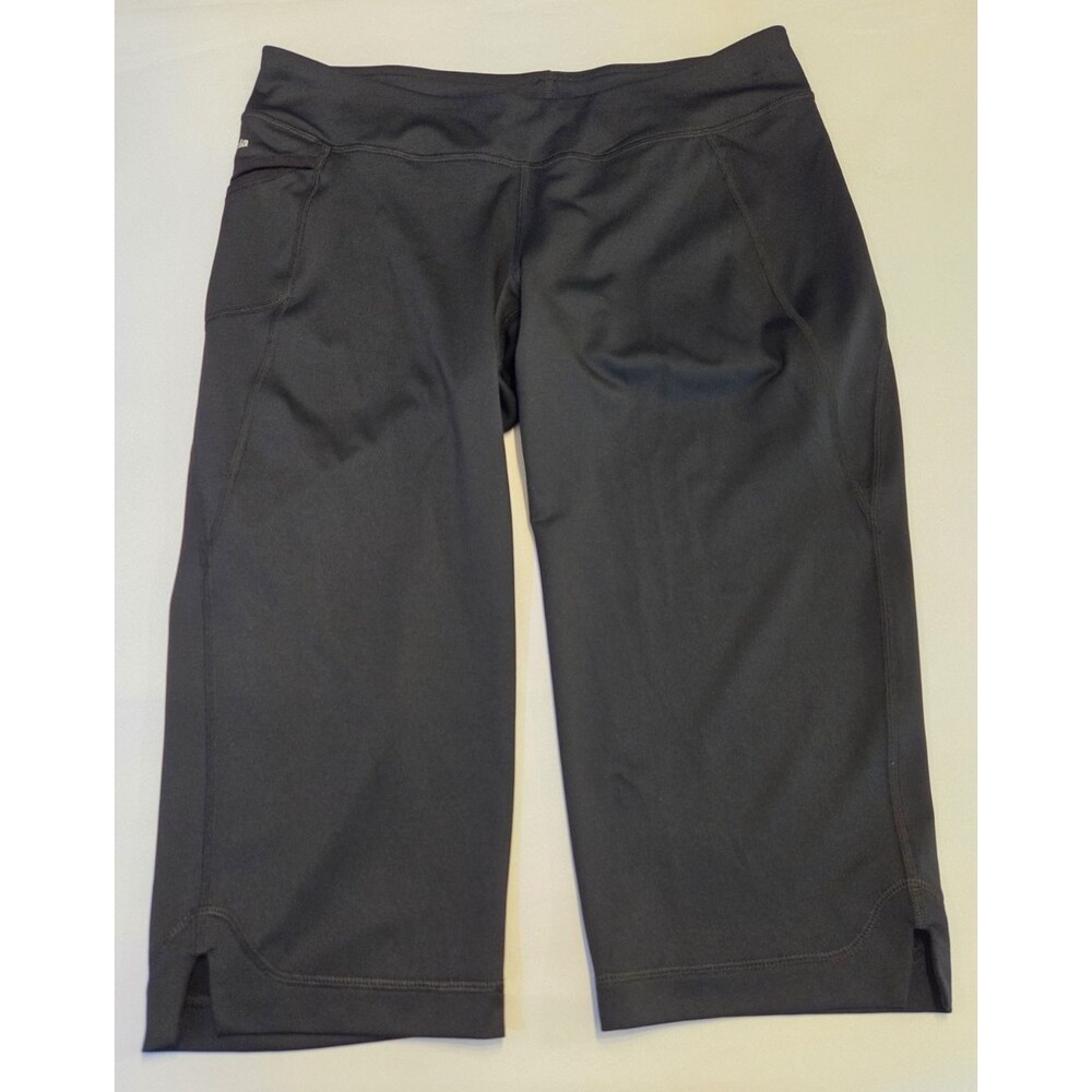 Patagonia Women's Black Capris Cropped Leggings Size S Side Pocket Stretch